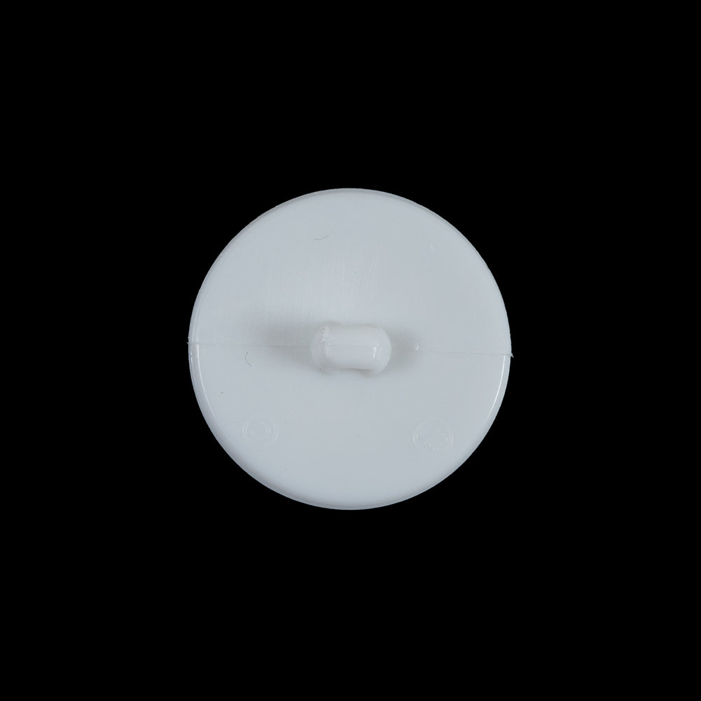 White Plastic Gem Shank-Back Button - 32L/20mm - Joann Fabrics