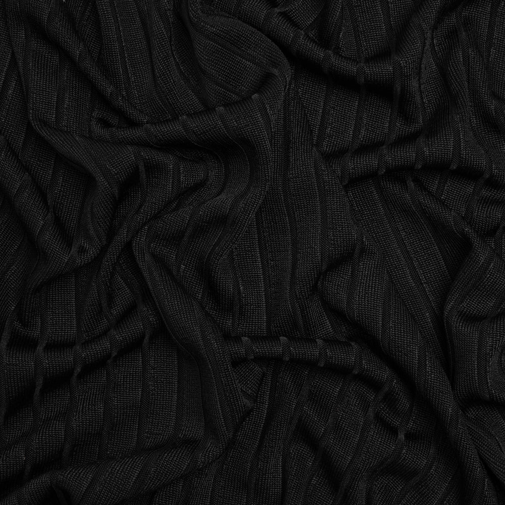 Stretch Polyester 3x10 Rib Knit - Caviar Black - Joann Fabrics