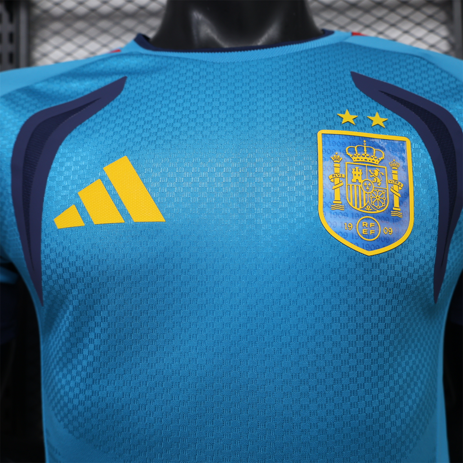 Spain 2026 Light Blue Black Training Jersey - Player Version - UnitedFutballJersey