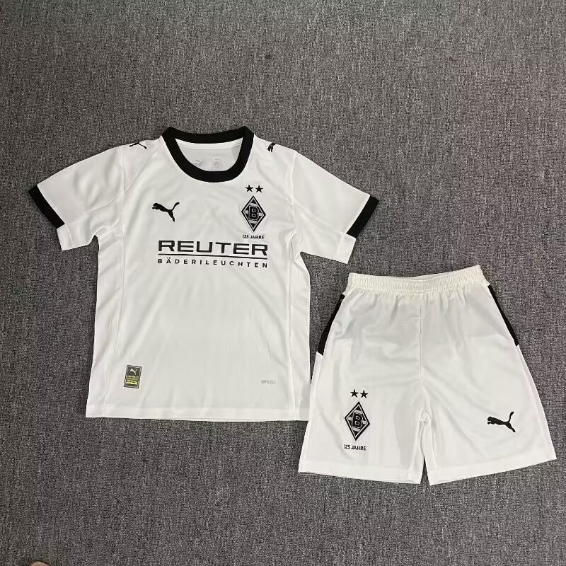 2025/2026 Borussia Mönchengladbach Home Football Shirt 1:1 Thai Quality Kids Size