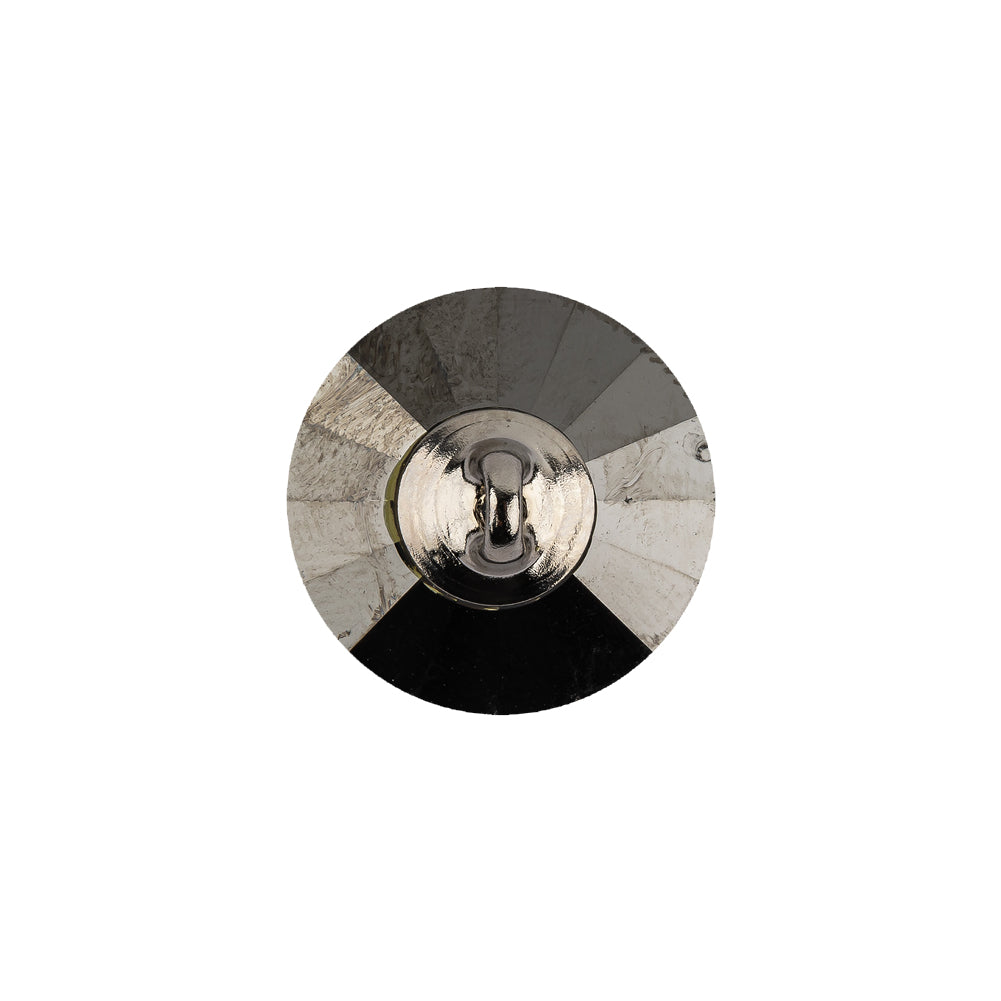 Vintage Swarovski Crystal and Silver Aluminum Foiled Shank Back Button - 28L/18mm - Joann Fabrics