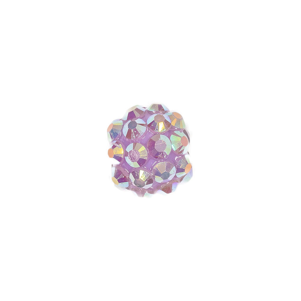 Purple AB Rhinestone and Resin Faceted 12mm Beads - 10pc - Joann Fabrics