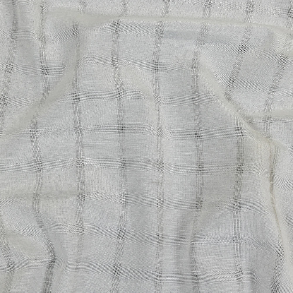 White Sheer Stripes Cotton and Polyester Woven - Joann Fabrics