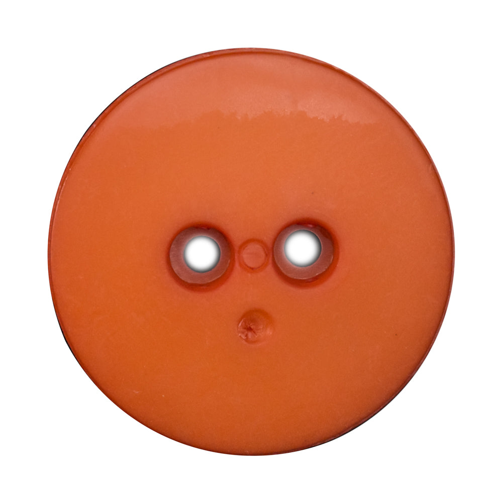 Plastic 2-Hole Button - 54L/34mm - Orange Dish Shaped with Radiating Textured Center - Joann Fabrics