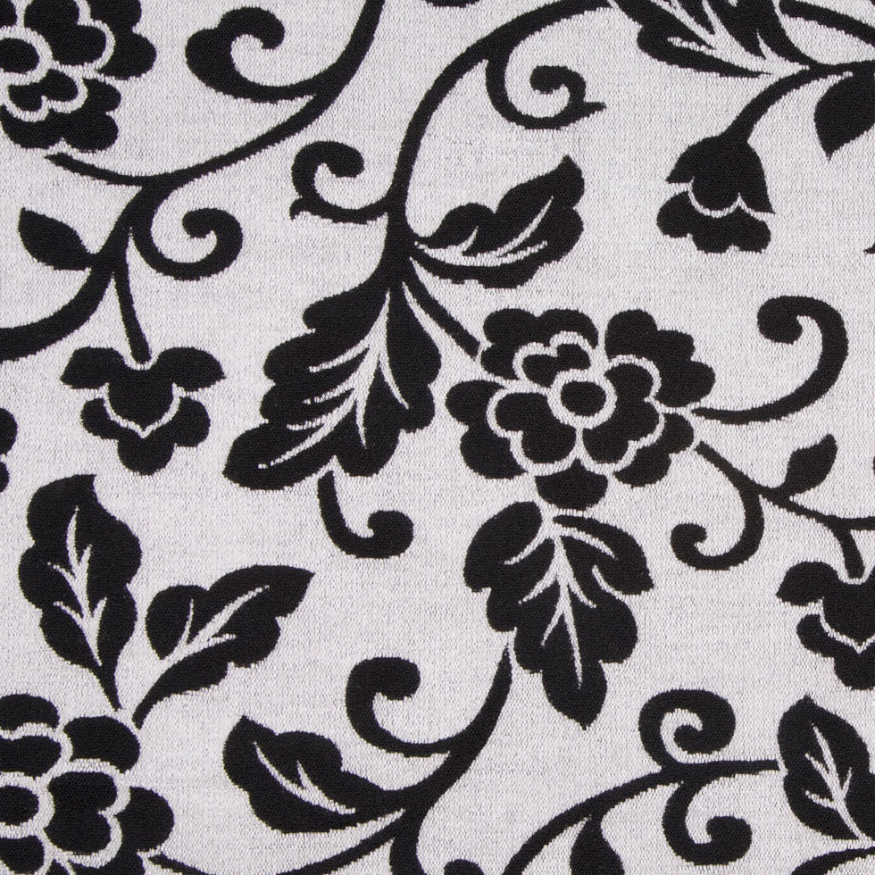 White/Black Floral Chenille - Joann Fabrics