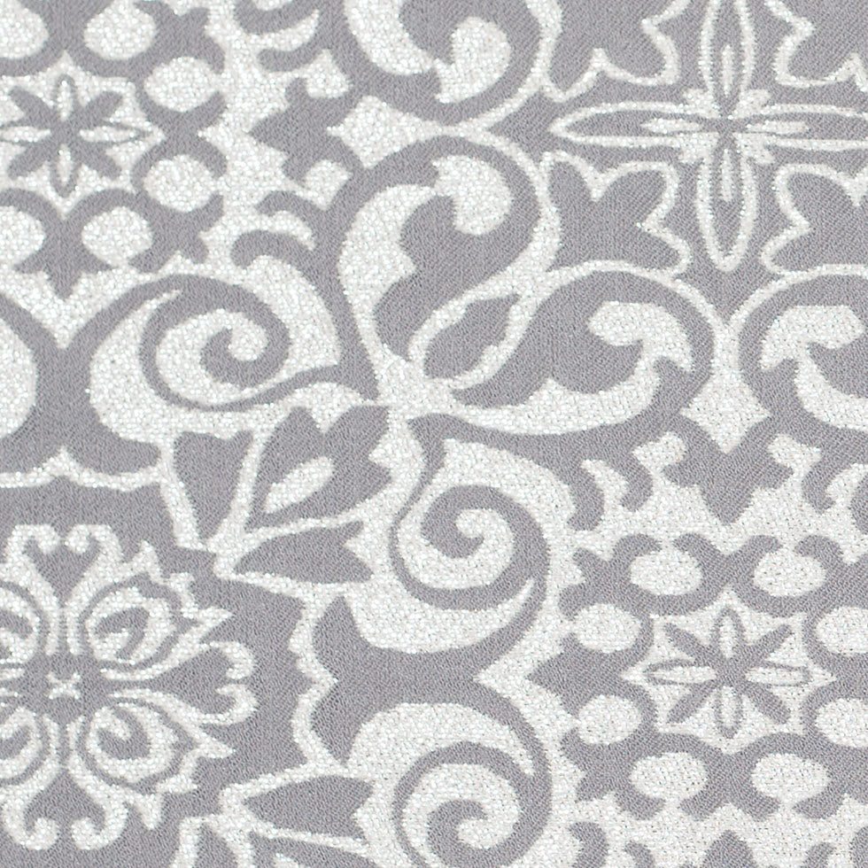 Metallic Silver, White, and Gray Stretch Acrylic Brocade - Joann Fabrics