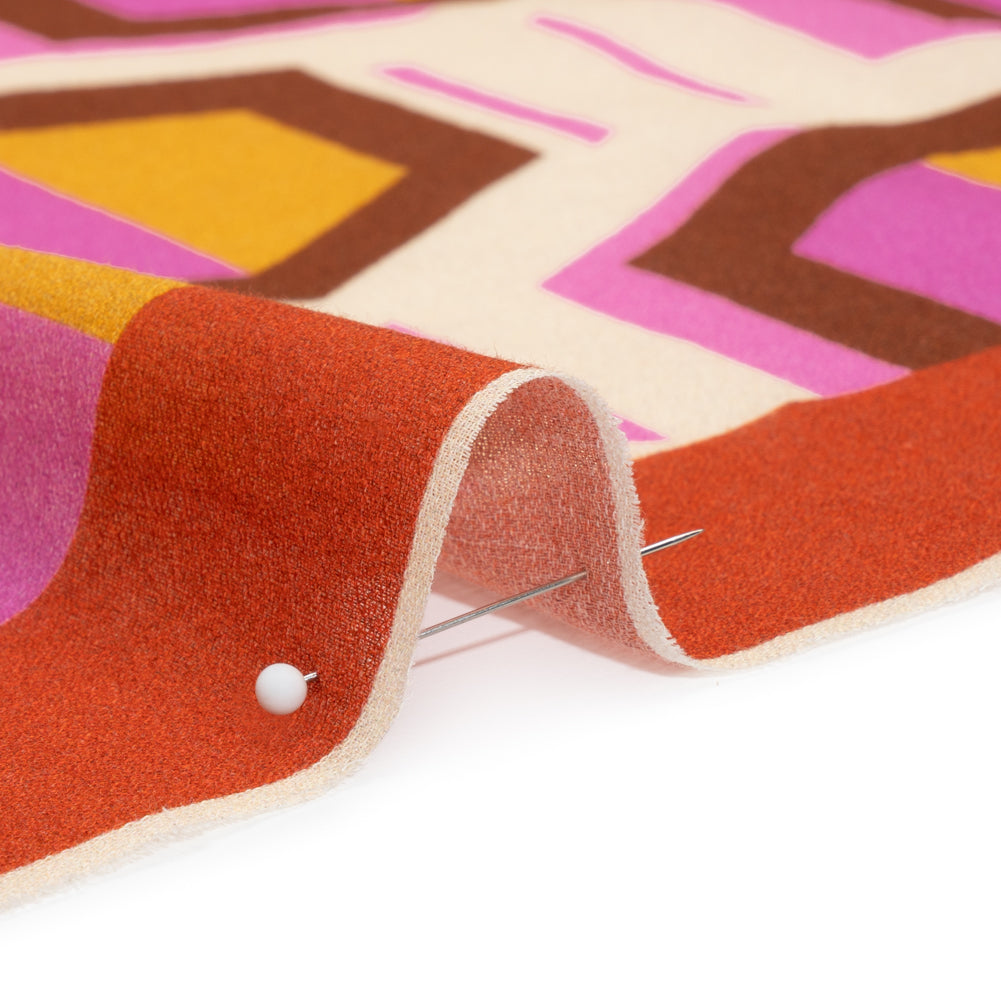Mood Exclusive Orange Itsy Bitsy Sewist Cotton Crepe Panel - Joann Fabrics