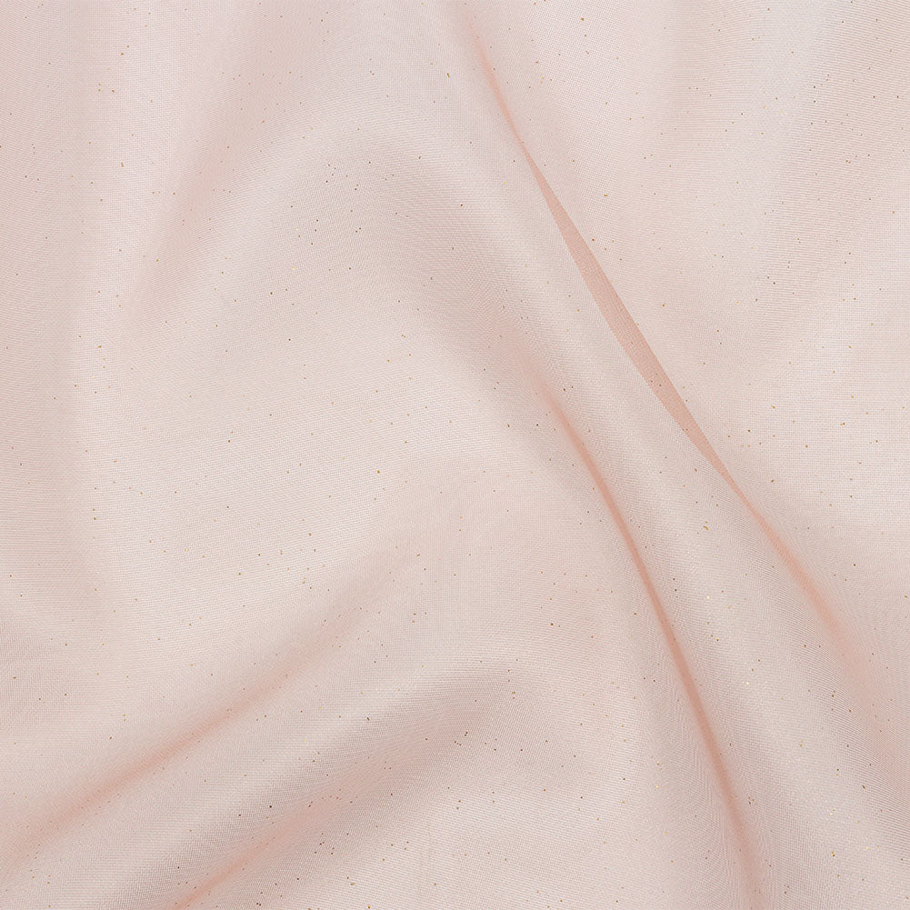 Polyester Mesh Organza with Gold Glitter - Rose Gold - Starlight Collection - Joann Fabrics