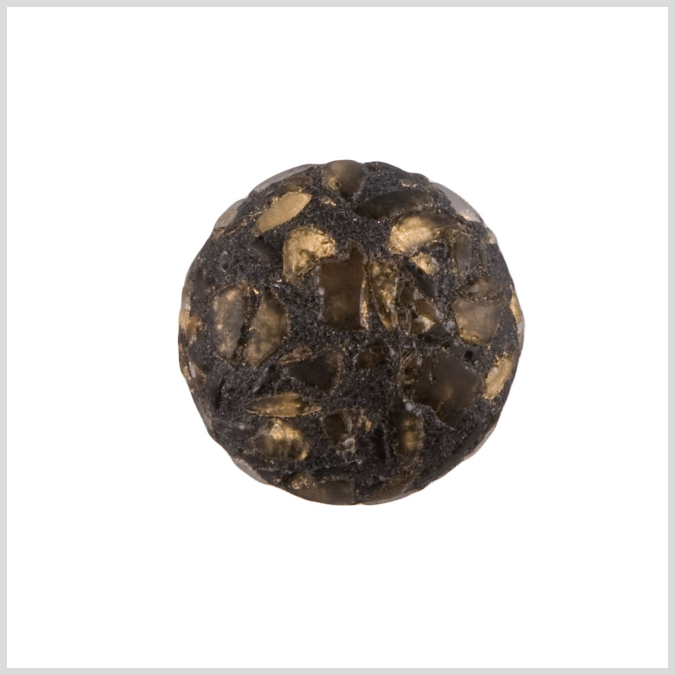 Brown and Gold Plastic Button - 38L/24mm - Joann Fabrics