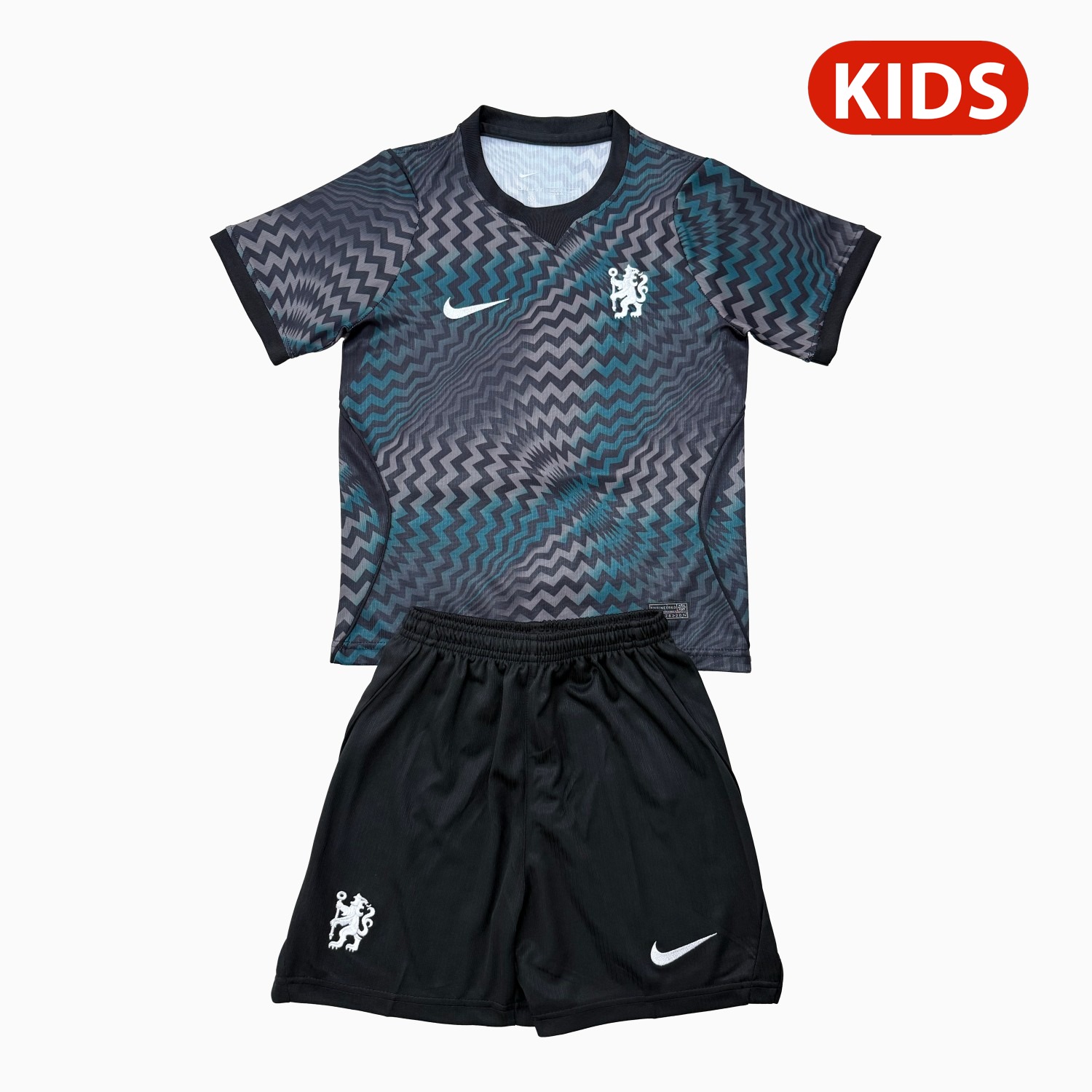 C.H.E.L.S.E.A 26-27 Black Goalkeeper Kids Kit - UnitedFutballJersey