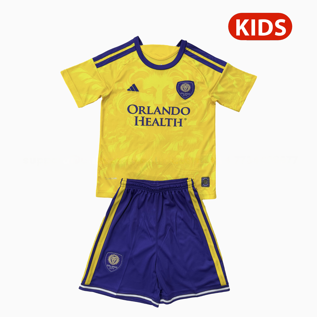 Orlando City 25-26 Away Kids Kit - UnitedFutballJersey