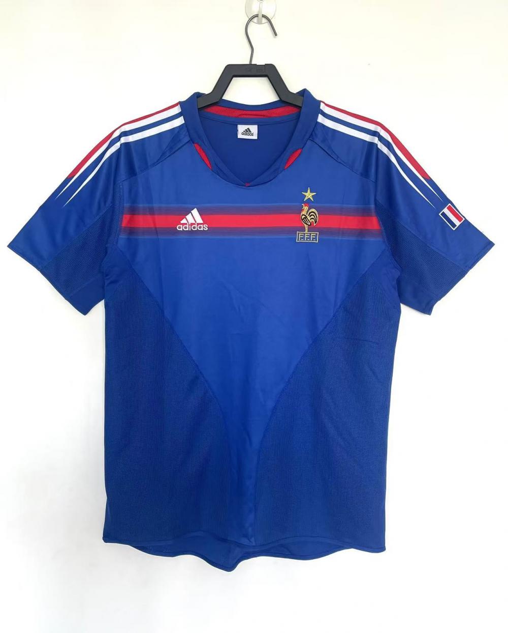 2004 Retro France Home Football Shirt 1:1 Thai Quality