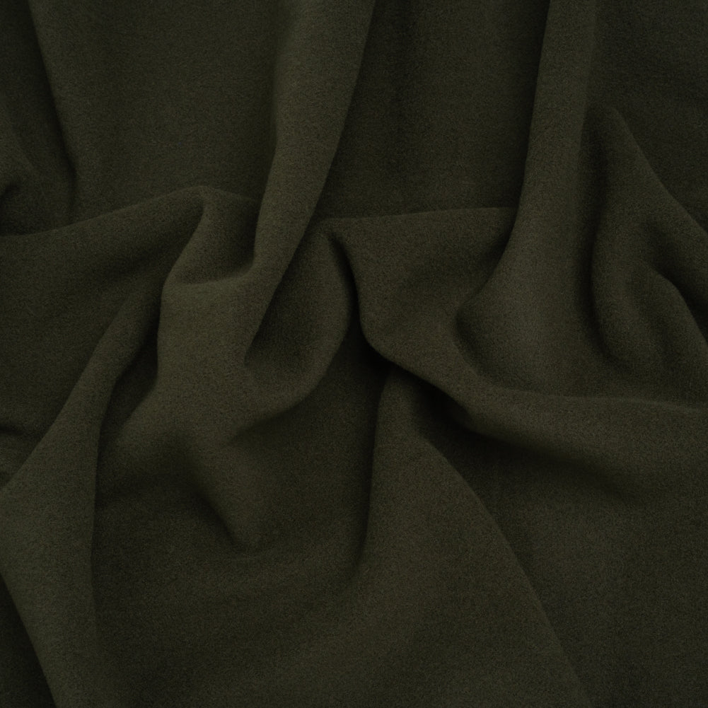 Wool and Cashmere Coating Made in Italy - Olive - Alberini Collection - Joann Fabrics