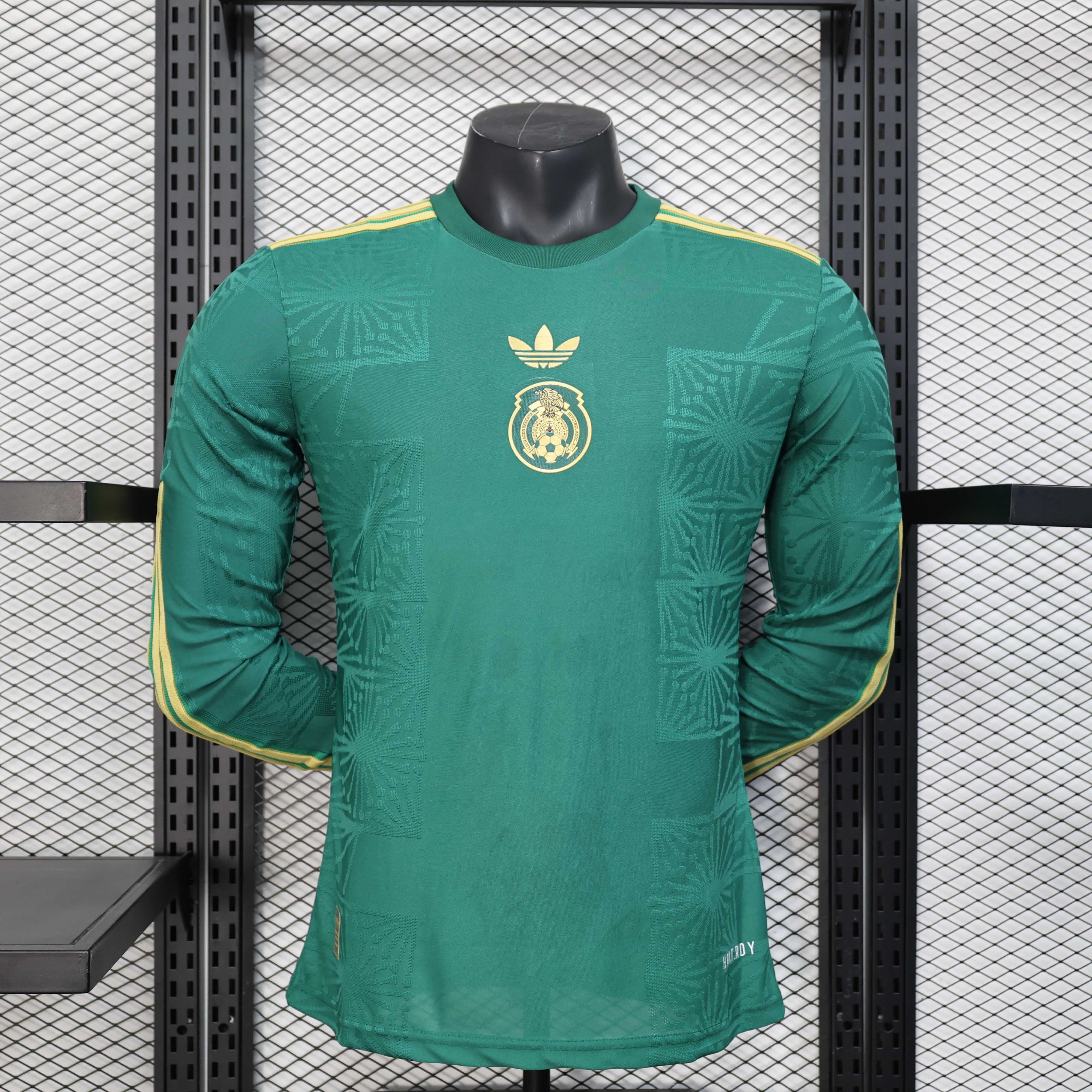 2025/2026 Player Version Long Sleeve Mexico National Special Edition Green Football Shirt 1:1 Thai Quality