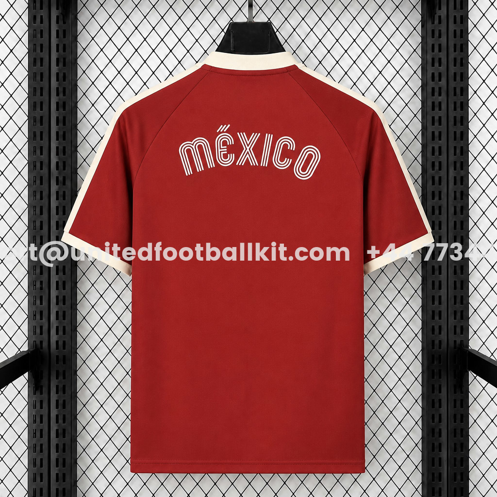 Mexico 2026 3-Stripes Adicolor Red Special Jersey - Fans Version - UnitedFutballJersey
