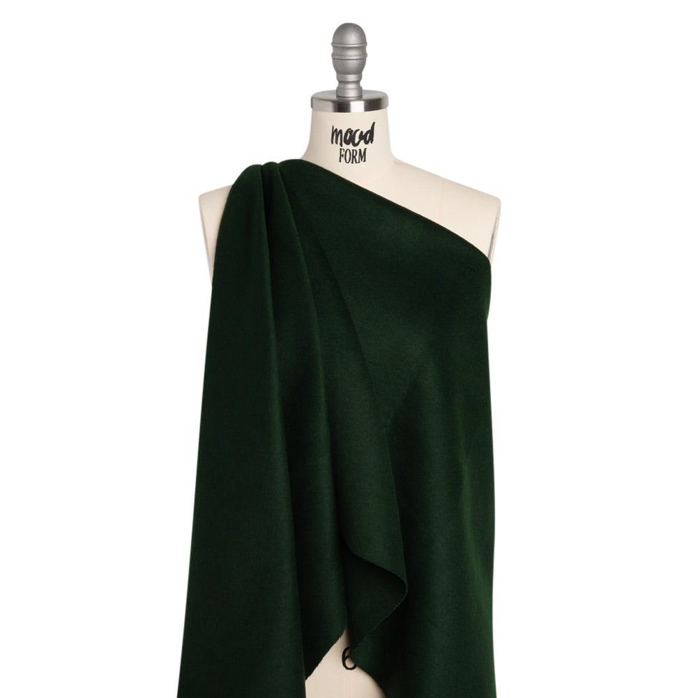 Virgin Wool and Cashmere Double Cloth Coating - Forest - Astana Collection - Joann Fabrics