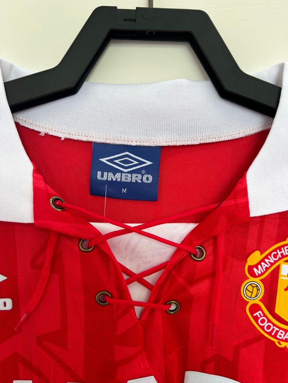 1992/1994 Retro Long Sleeve Manchester United Home Football Shirt 1:1 Thai Quality