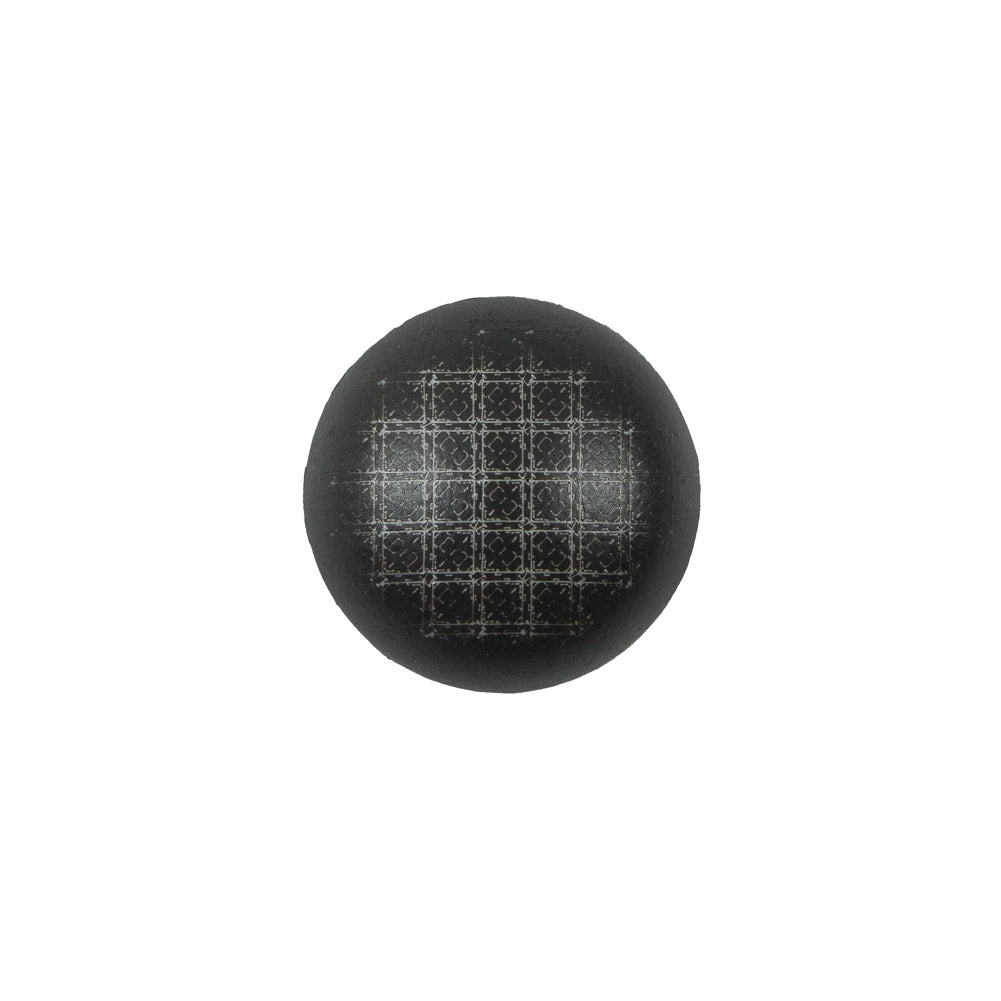 Italian Gray Checkered Plastic Button - 24L/15mm - Joann Fabrics