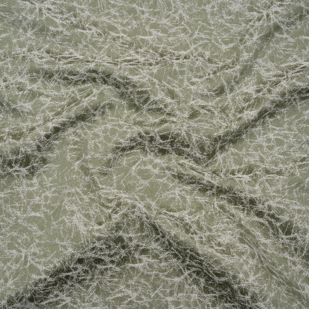 Satin-Faced Jacquard - Sage Cracked - British Imported) - Joann Fabrics