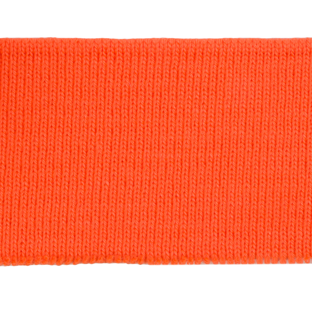 Blaze Orange Rib Knit Trim - 15