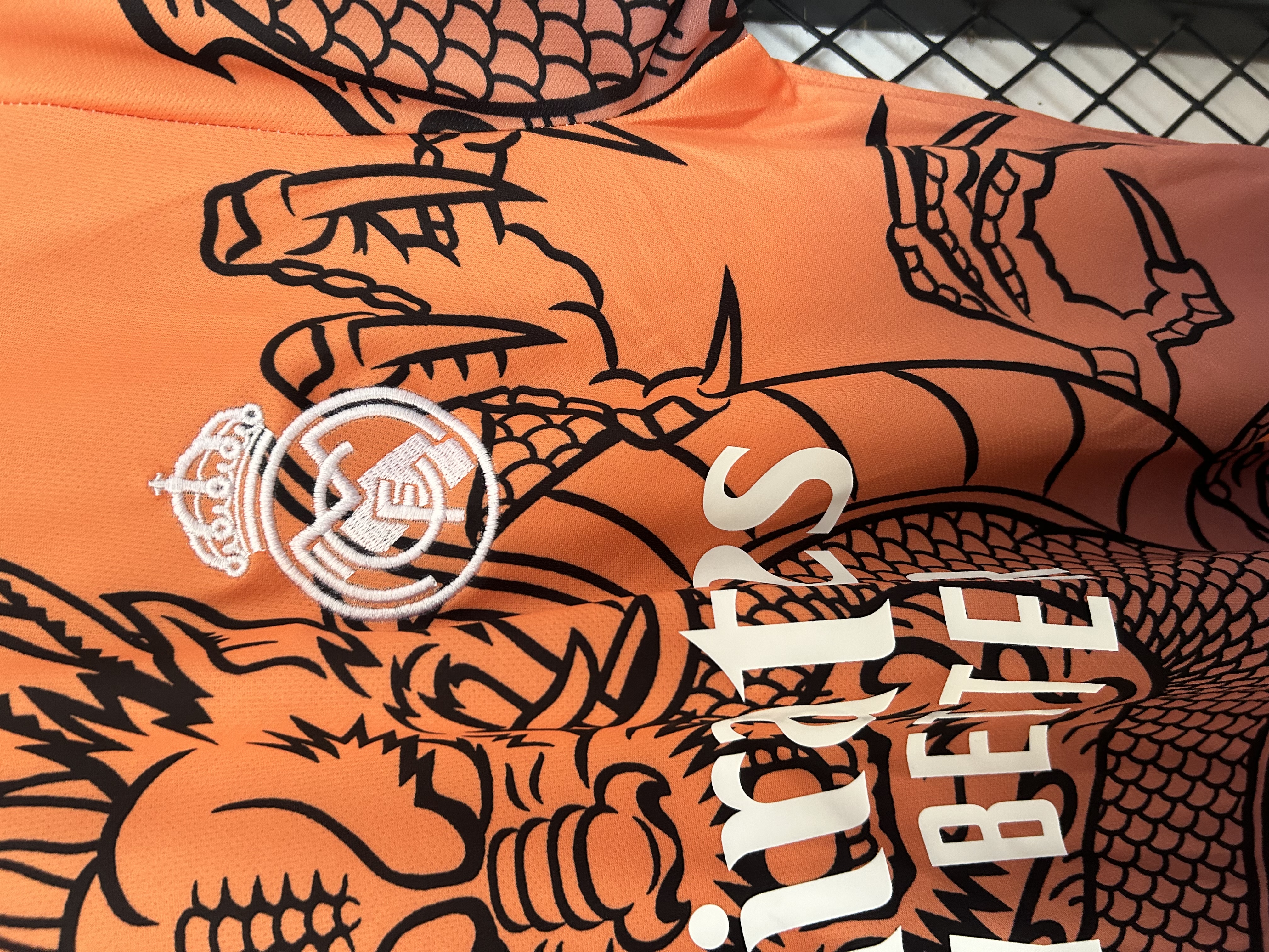 2025/2026 Real Madrid Dragon Orange Special Edition Football Jersey 1:1 Thai Quality