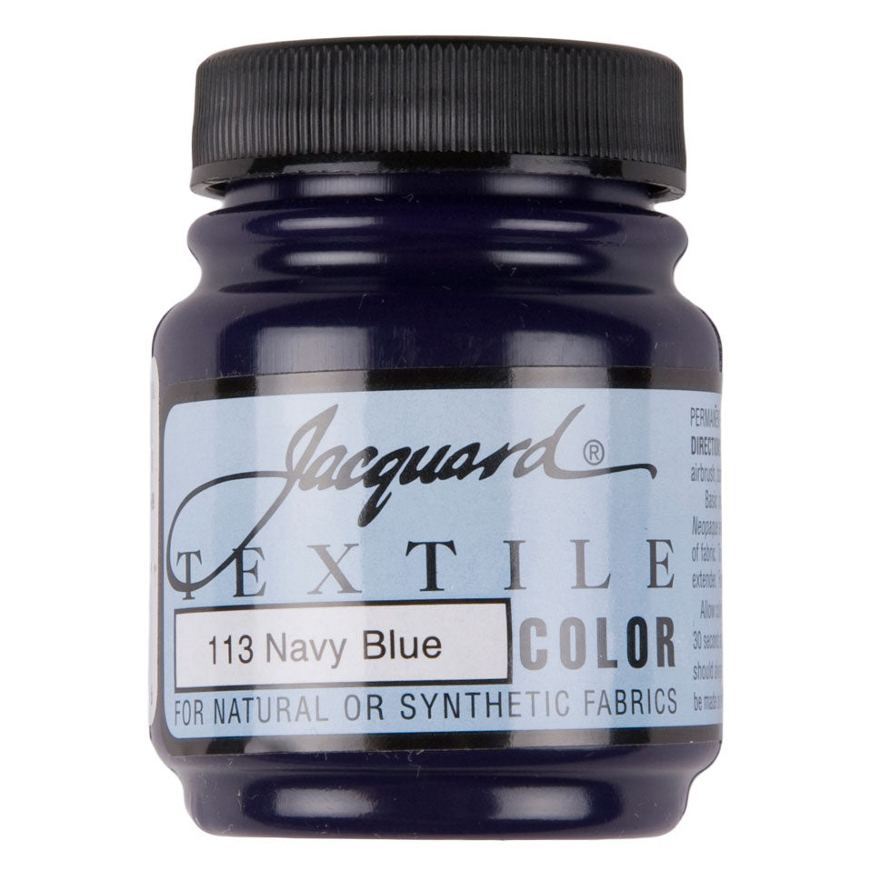 Jacquard Textile Color Fabric Paint - 113 Navy Blue - Joann Fabrics