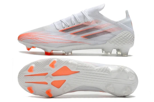 X Speedflow White Orange Football Boots | Size Labels 39–45