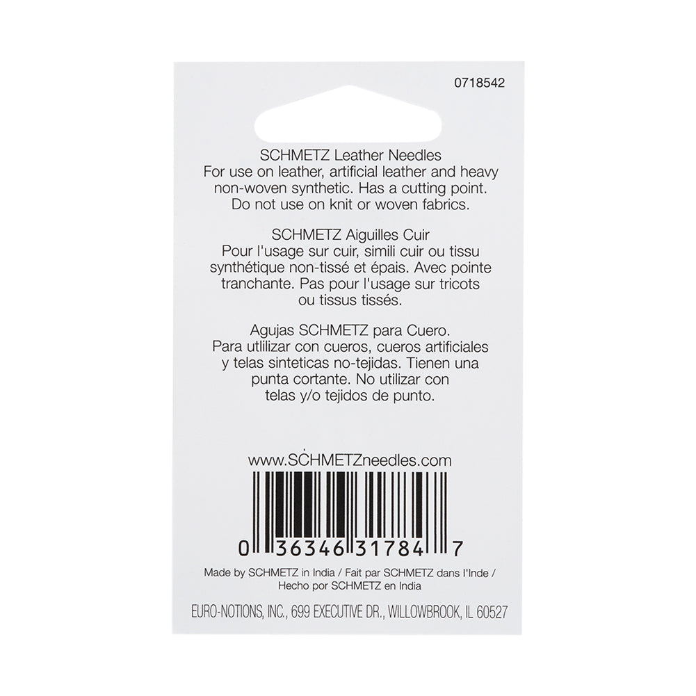 Schmetz Leather Machine Needles - 80/12 - 5 ct - Joann Fabrics