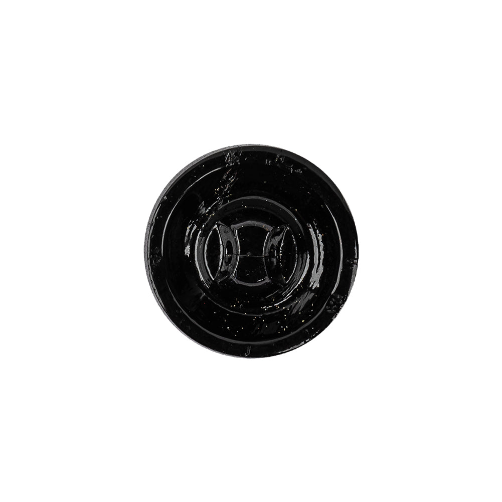 Black/Platinum Glass Button - 28L/18mm - Joann Fabrics