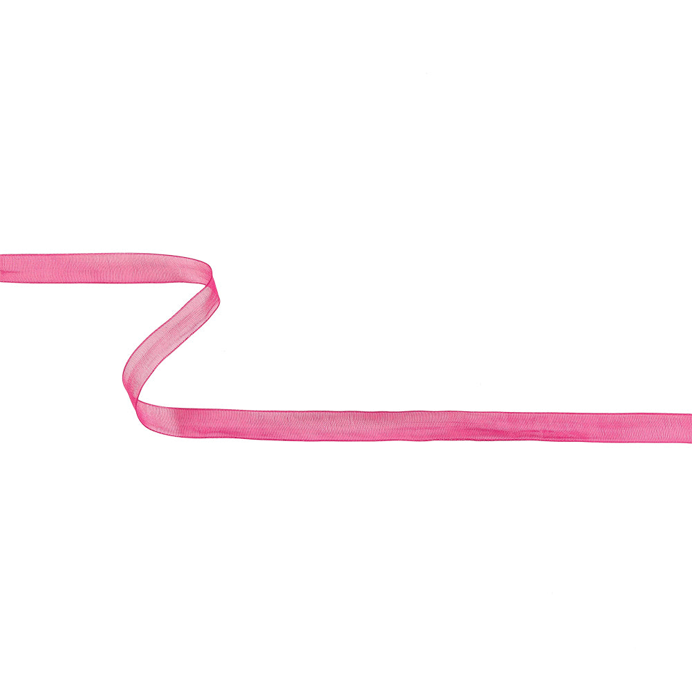 Fuchsia Sheer Organza Ribbon - 0.375