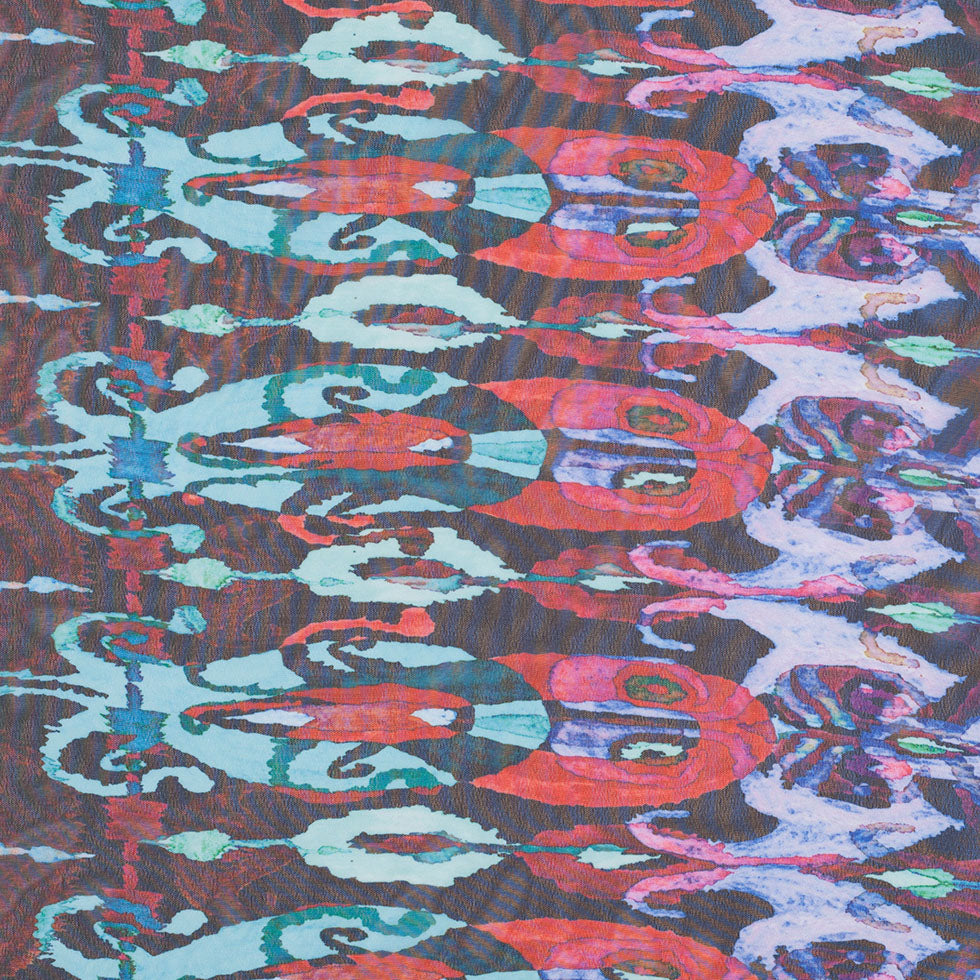 Saturated Hues/Cool Print Poly Chiffon - Joann Fabrics