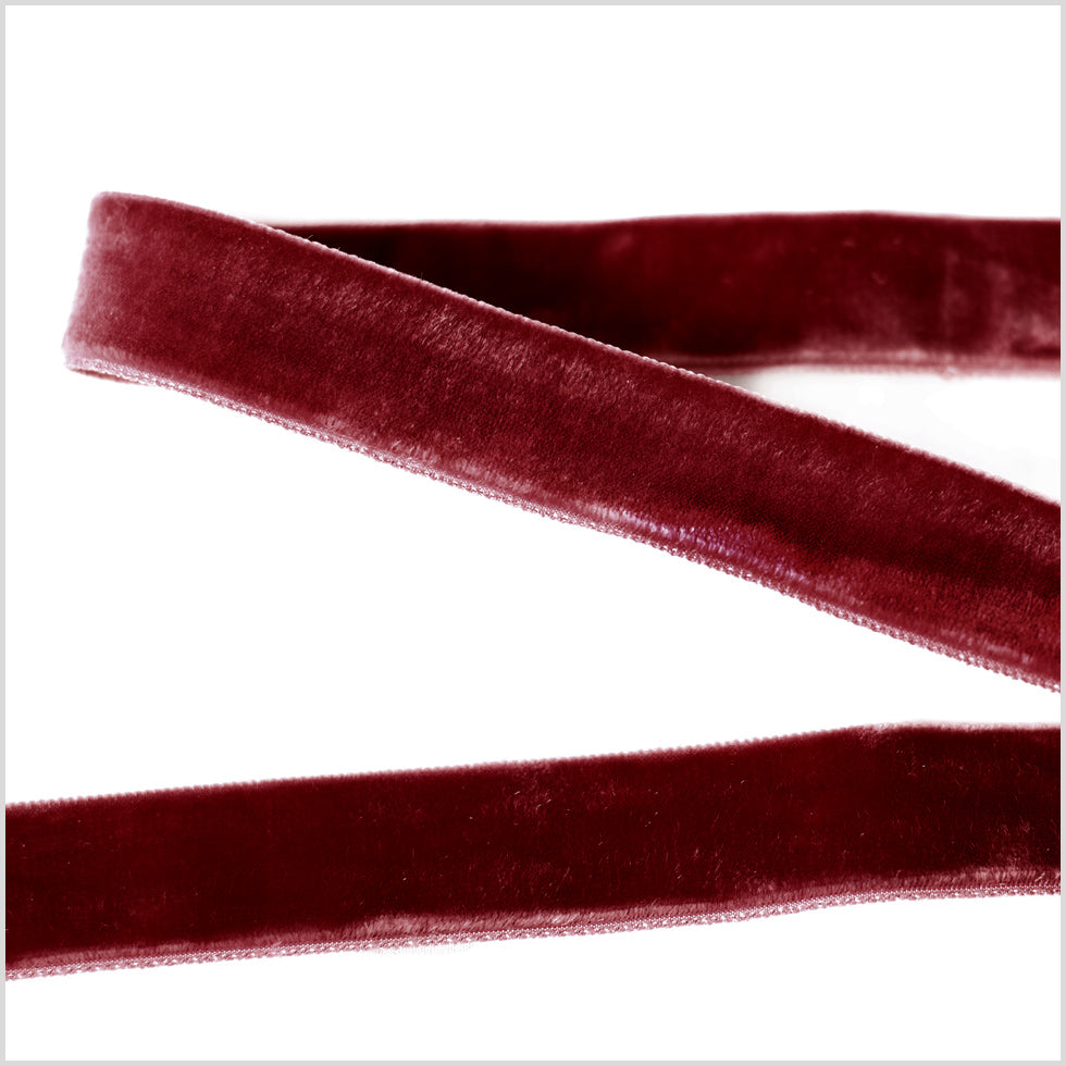 Double Faced Velvet Ribbon Made in Italy - 7/8
