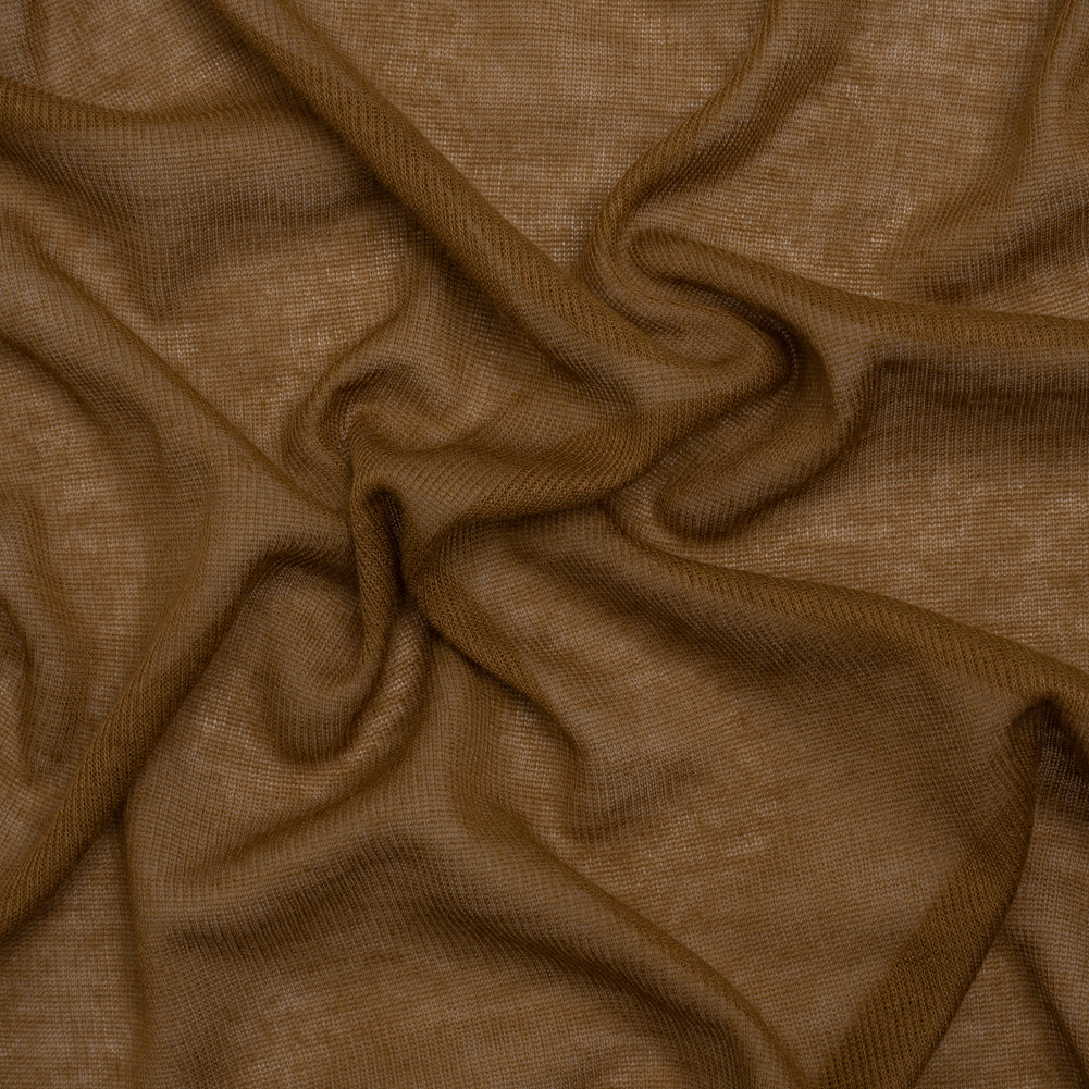 Lightweight Polyester Interlock Knit - Golden Brown - Designer Deadstock - Joann Fabrics