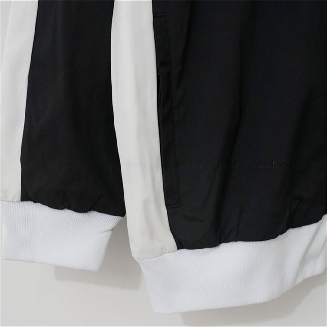 Santos 26-27 Black With White Edges Windbreaker Jacket - UnitedFutballJersey