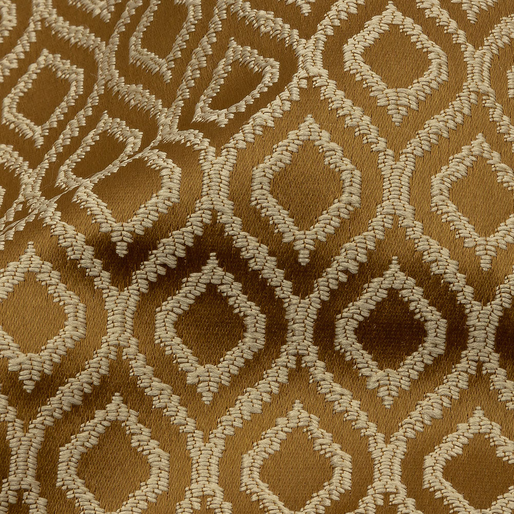 Drapery Jacquard - Bronze Simple Ogees - British Imported - Joann Fabrics