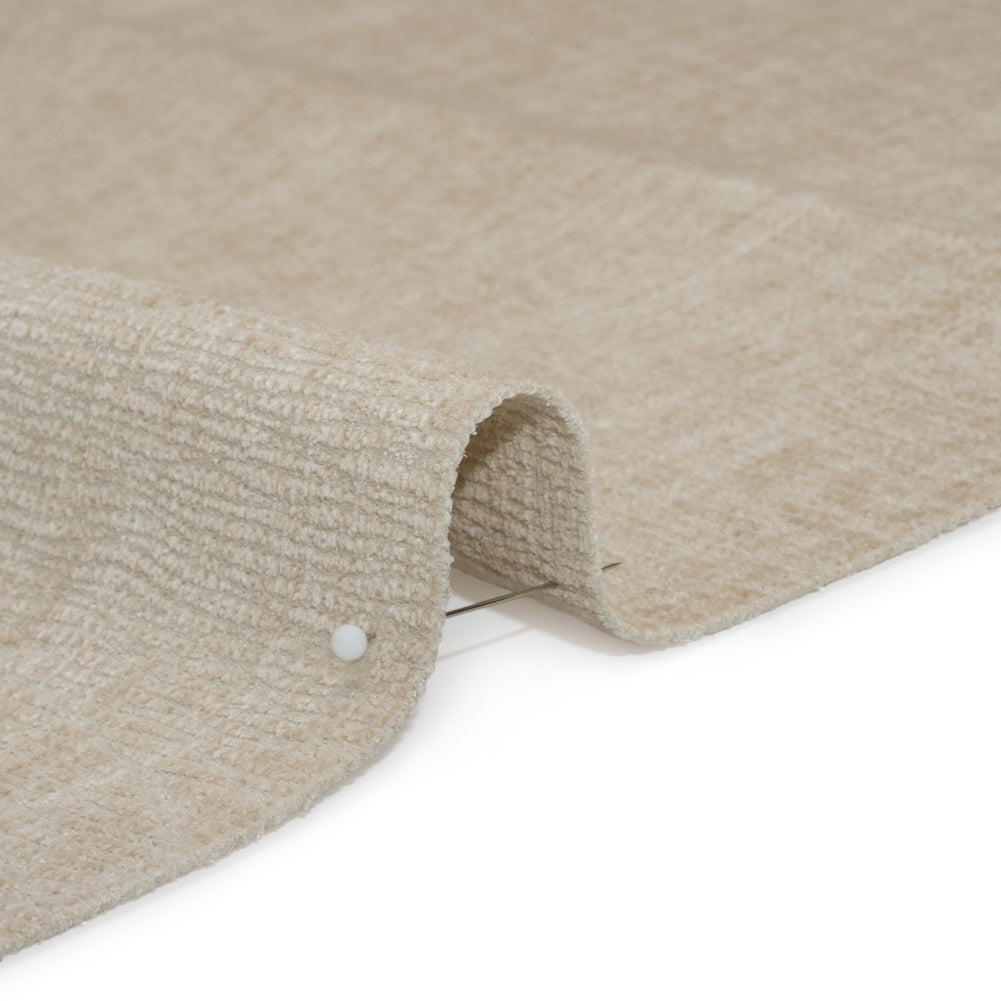 Chenille Upholstery Woven with Latex Backing - Ecru - Lovell Collection - Joann Fabrics