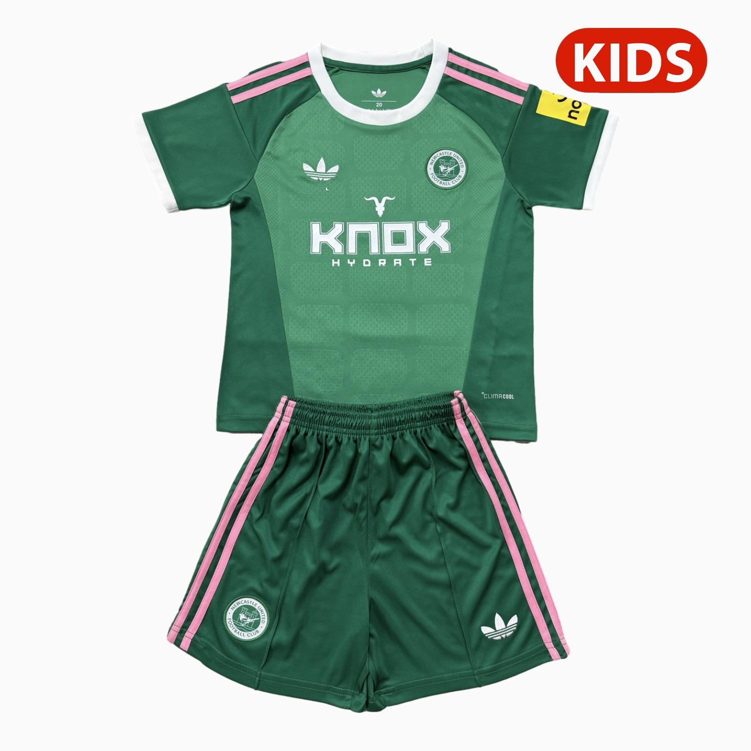 Newcastle United 26-27 Green Goalkeeper Kids Kit - UnitedFutballJersey