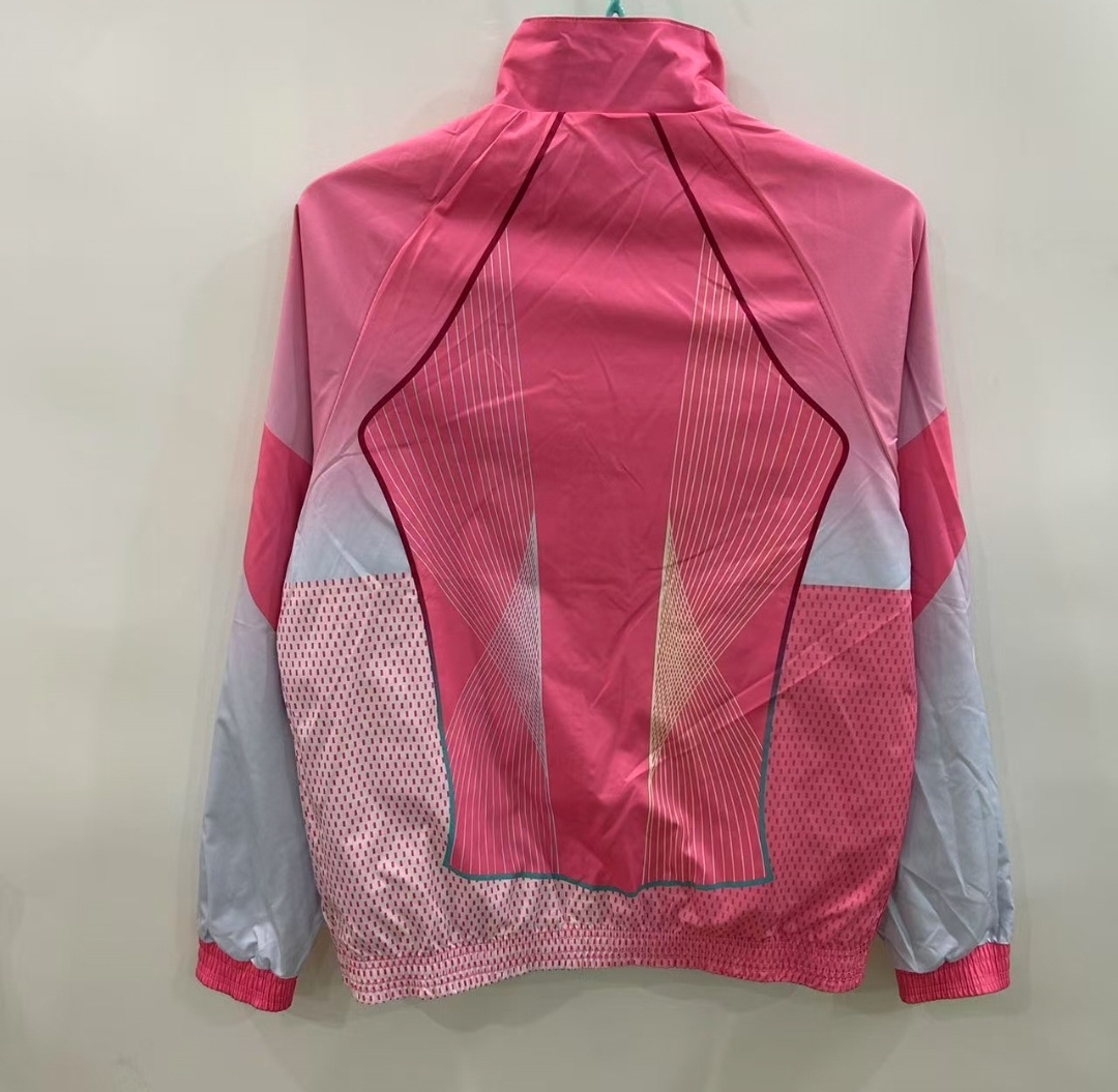 2025/2026 Barcelona Reversible Windbreaker blue and pink Soccer Jersey 1:1 Thai Quality