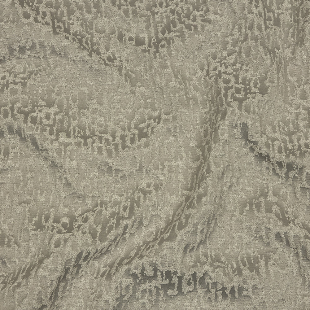 Cotton and Recycled Polyester Drapery Jacquard - Silver Bark-Like Abstract - British Imported - Joann Fabrics