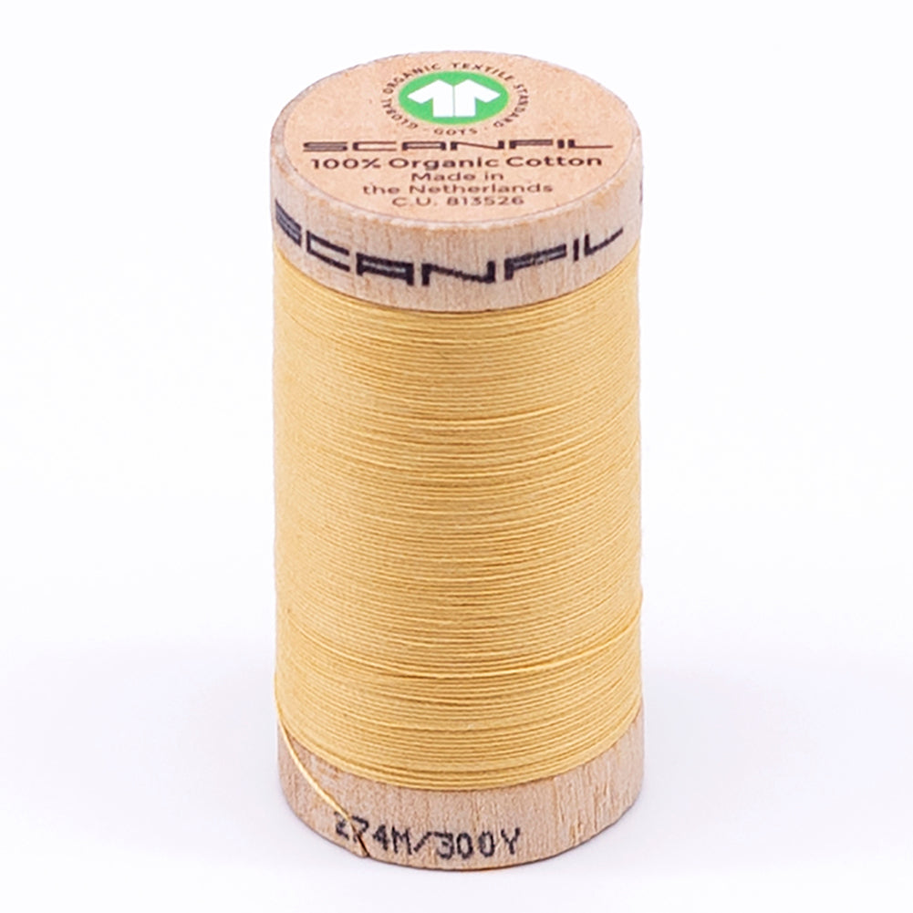 SCANFIL® 30wt Organic Pima Cotton Thread 300 yds - 4802 Cornsilk - Joann Fabrics