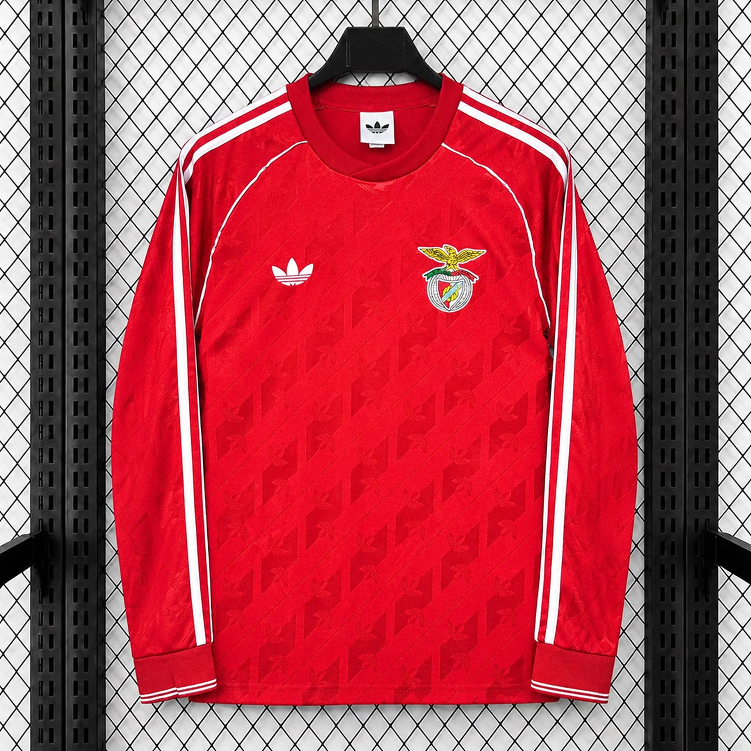 Benfica 26-27 Red Retro Style Long Sleeves Jersey - Fans Version - UnitedFutballJersey