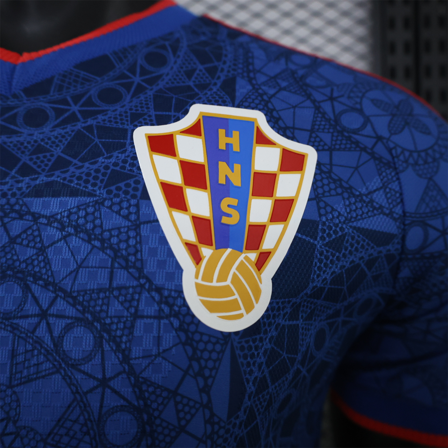 Croatia 2027 Away Blue Jersey - Player Version - UnitedFutballJersey