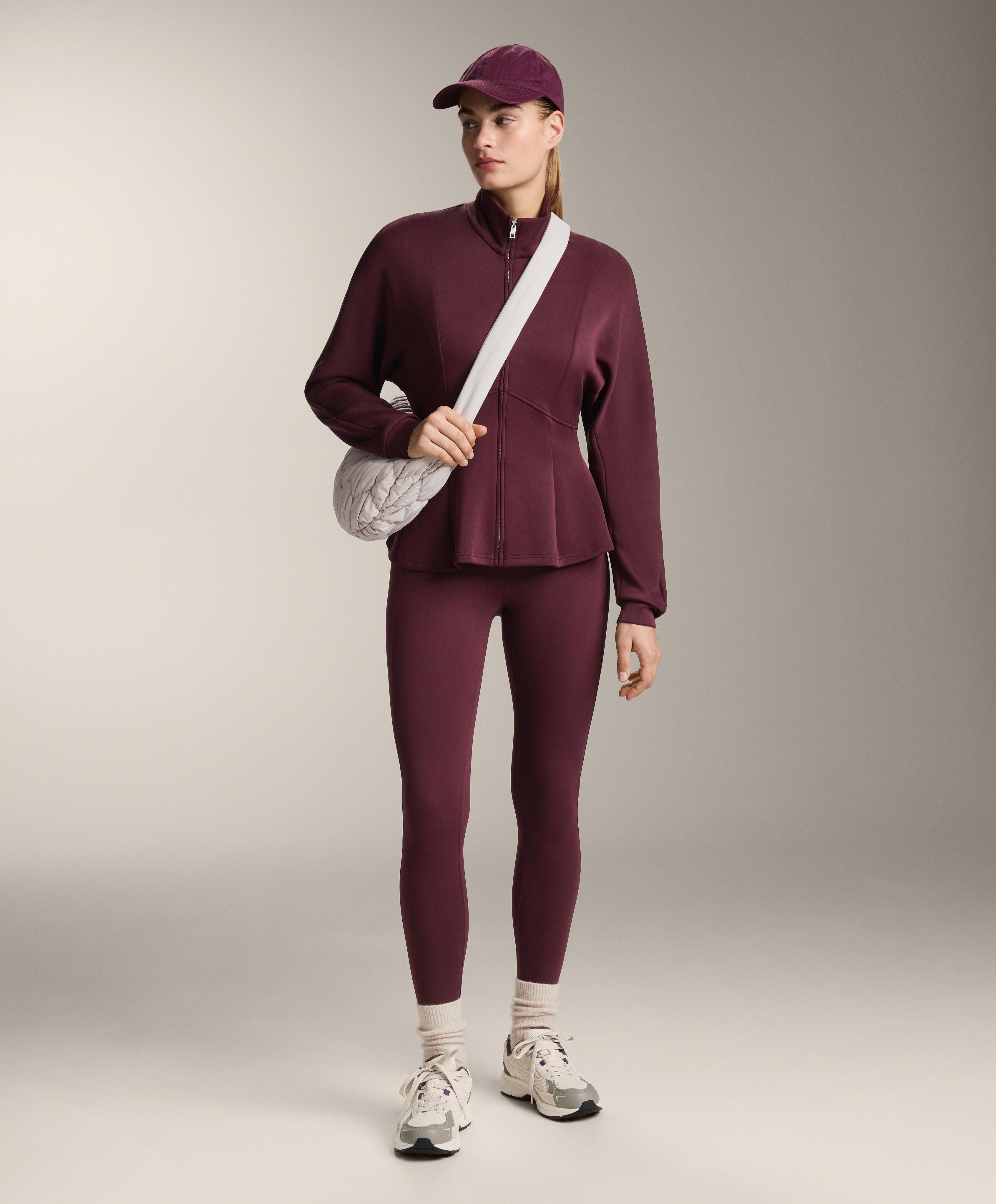 Soft-touch modal jacket with fitted waist