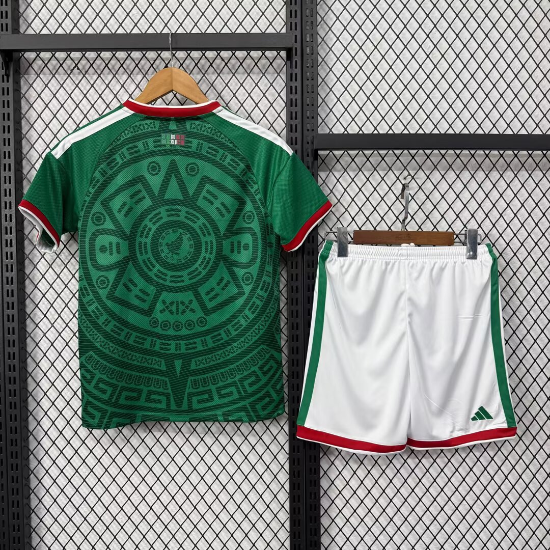 2026 Mexico Home Football Jersey 1:1 Thai Quality Kids Size