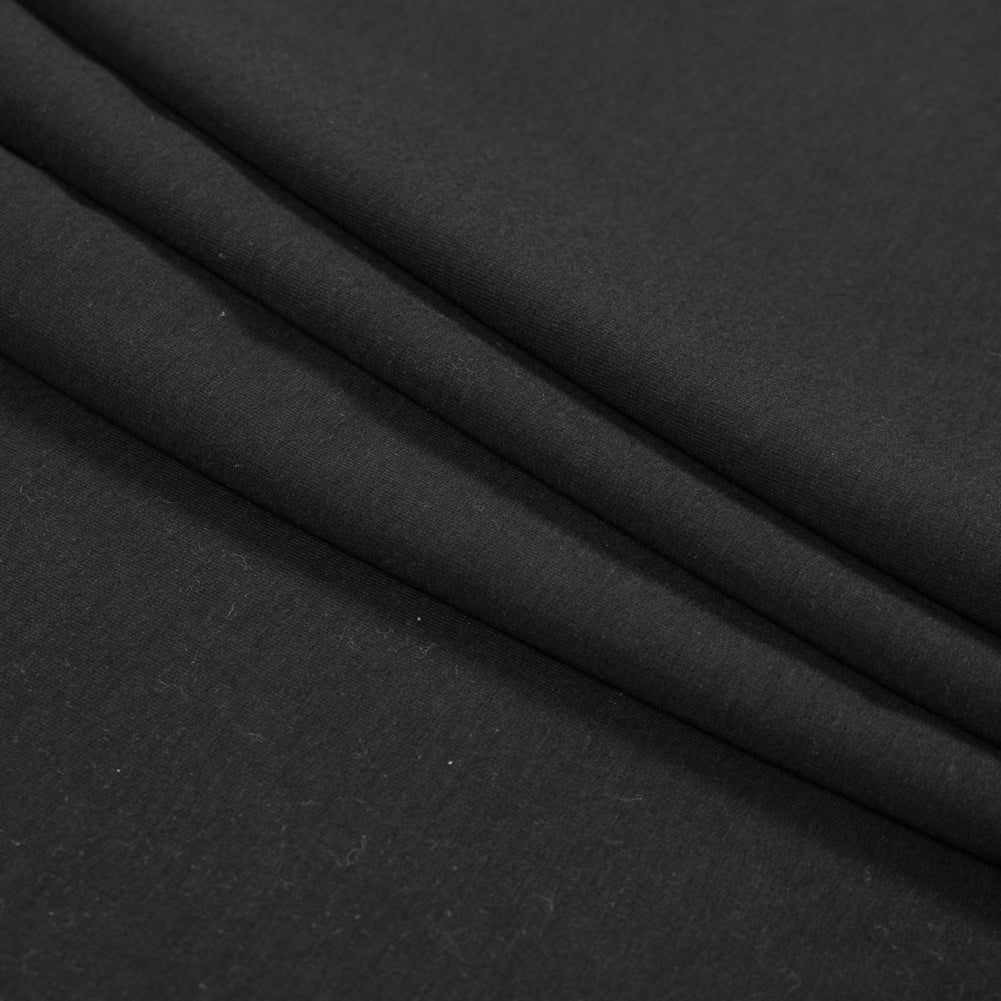 Bamboo Stretch French Terry - Black - Emei Collection - Joann Fabrics
