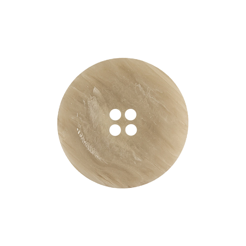 Pistachio Shell and Light Gray Striated Narrow Rim 4-Hole Button - 36L/23mm - Joann Fabrics
