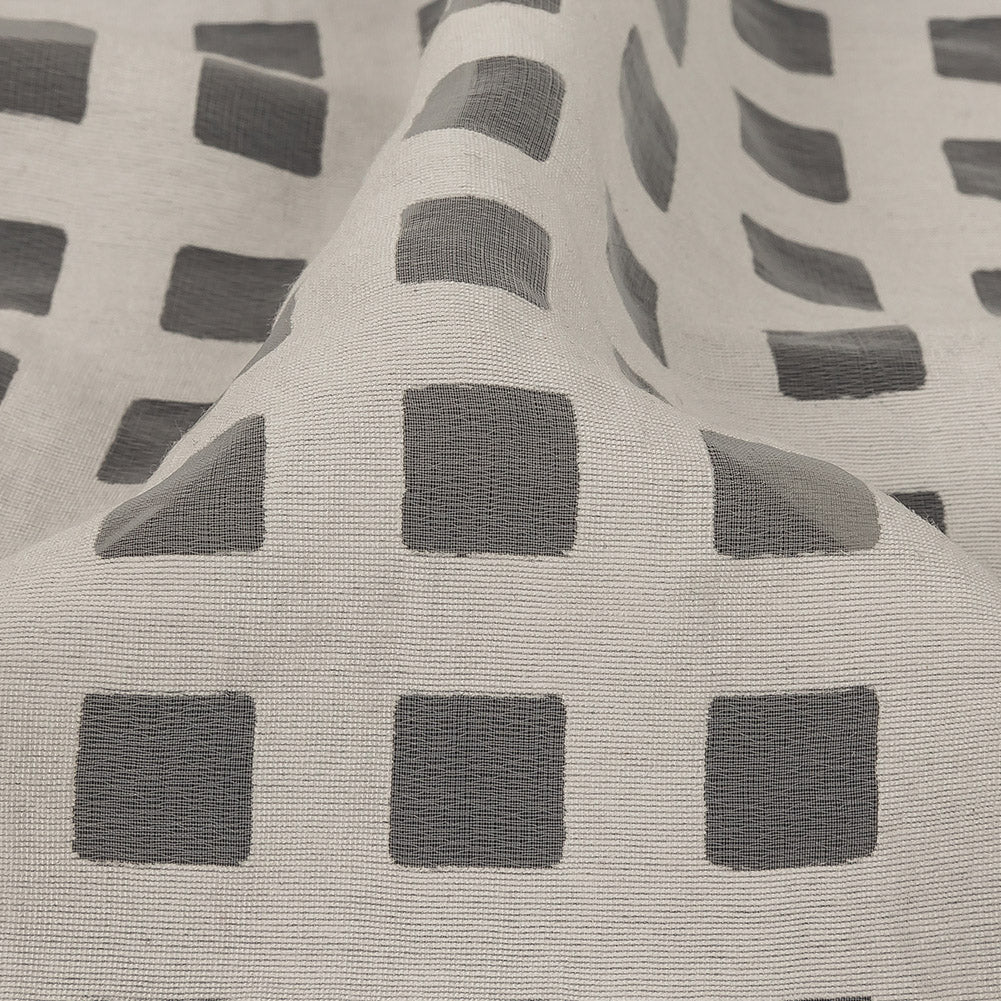 Milly Italian White Burnout Checkered Organza - Joann Fabrics