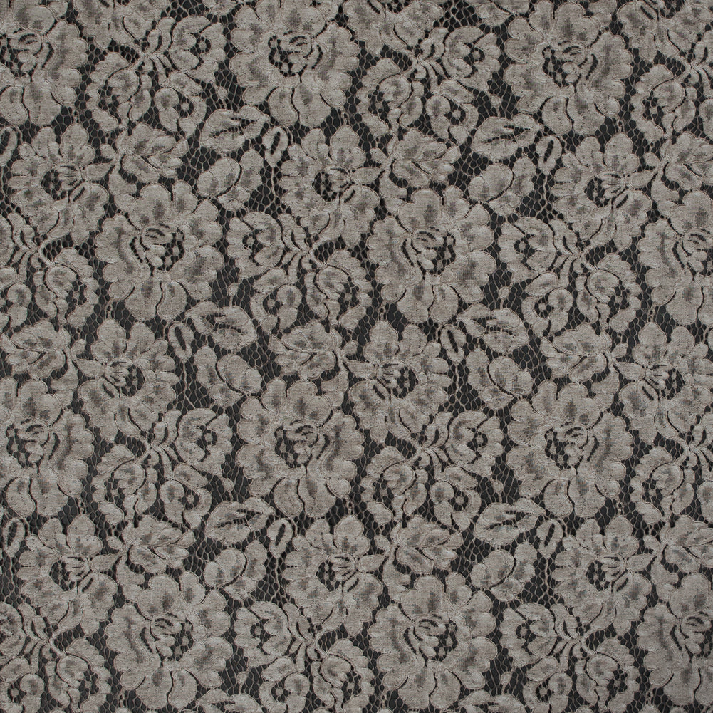 Pad Dyed Cotton Lace - Desert Taupe Floral - Stevie Collection - Joann Fabrics