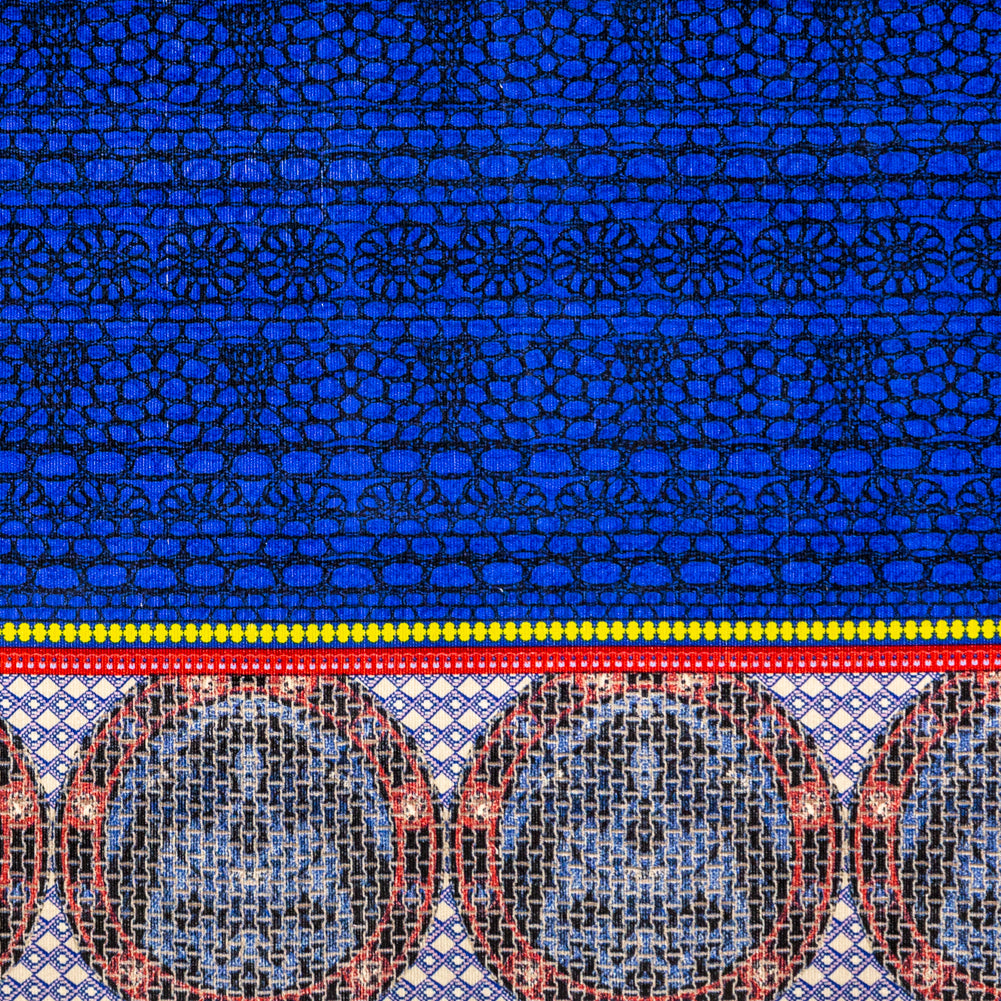 Royal Blue Pattern Play Stretch Corduroy Panel - Joann Fabrics