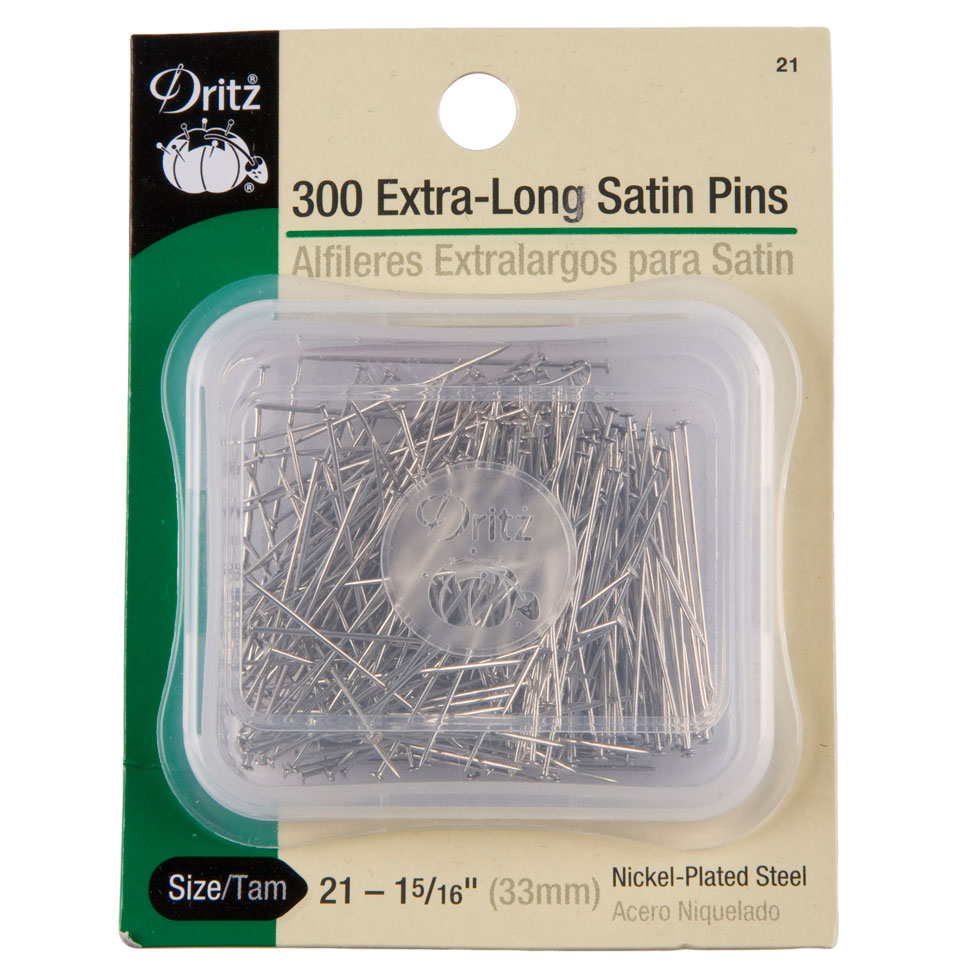 DRITZ 300CT X-LONG SATIN PINS - Joann Fabrics